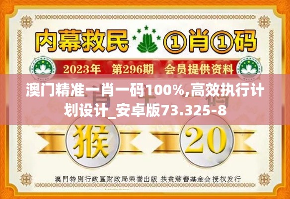 澳门精准一肖一码100%,高效执行计划设计_安卓版73.325-8