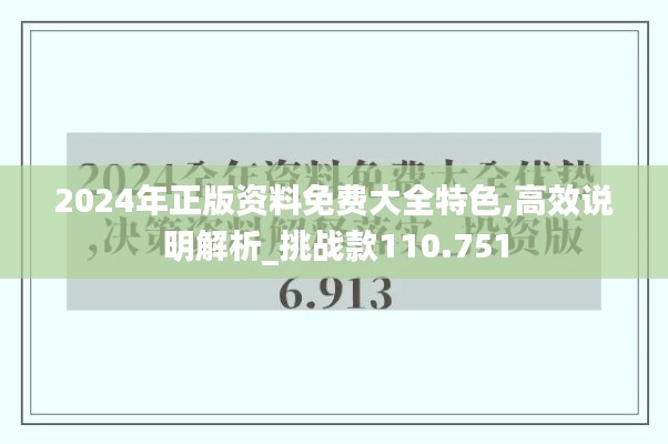 2024年正版资料免费大全特色,高效说明解析_挑战款110.751