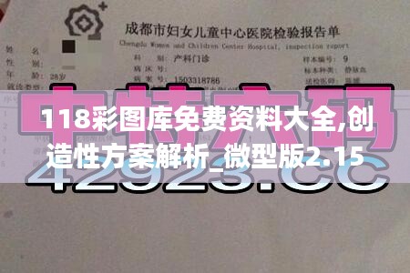 118彩图库免费资料大全,创造性方案解析_微型版2.150
