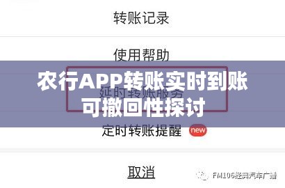 农行APP转账实时到账功能，可撤回性与操作探讨
