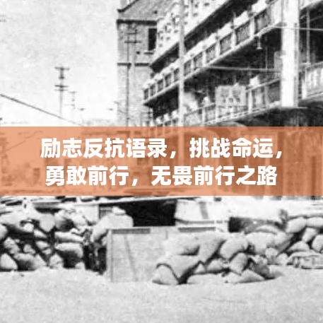 励志反抗语录，挑战命运，勇敢前行，无畏前行之路
