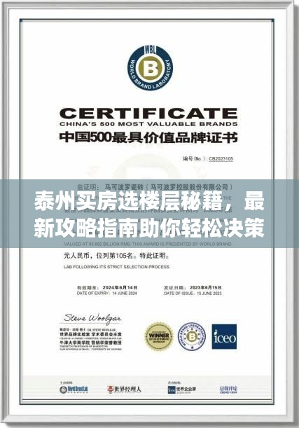 泰州买房选楼层秘籍，最新攻略指南助你轻松决策！