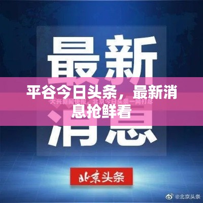 平谷今日头条，最新消息抢鲜看