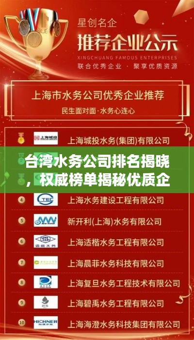 台湾水务公司排名揭晓，权威榜单揭秘优质企业名单！