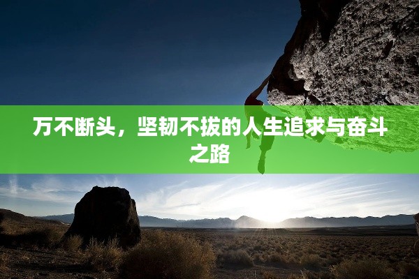 万不断头，坚韧不拔的人生追求与奋斗之路