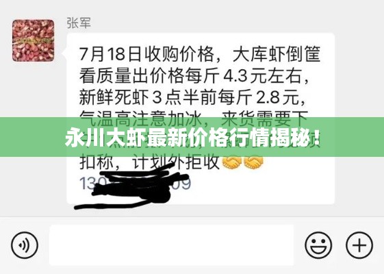 永川大虾最新价格行情揭秘！