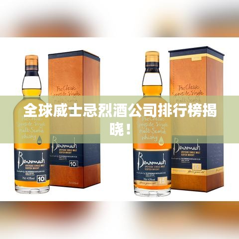 全球威士忌烈酒公司排行榜揭晓！