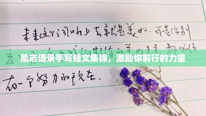 励志语录手写短文集锦，激励你前行的力量